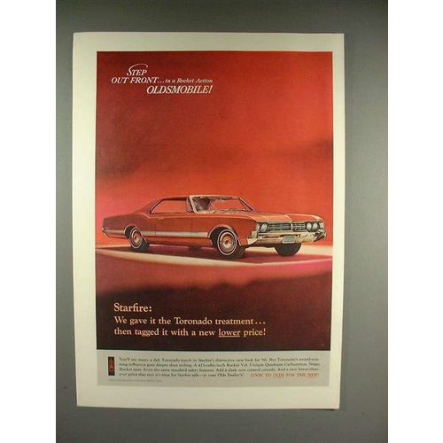 1966 Oldsmobile Starfire Car Ad - Toronado Treatment