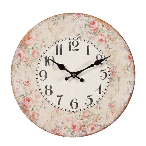 Rosen Wanduhr 28cm
