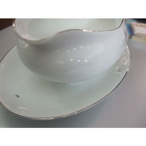 Vintage Creative Royal Elegance Gravy Boat w/Attached Underplate