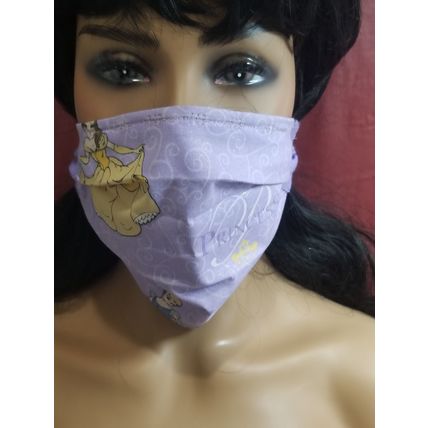 Cloth Face Mask - Silver/Copper Filters- Disney Princess