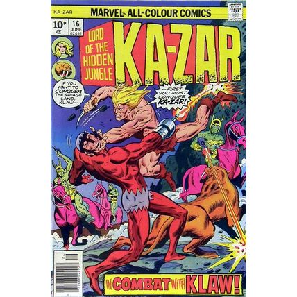 Ka-Zar (Vol 2) Lord of the Hidden Jungle # 016 FN+ Price VARIANT ORIG US COMICS
