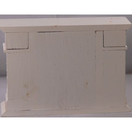 1:12th Doll Dollshouse White Fire Fireplace Mantle & Surround