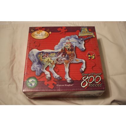 UNICORN KINGDOM 800 SHAPED PIECE PUZZLE SEALED