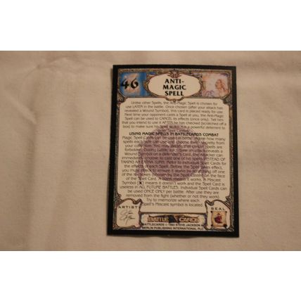 Anti-Magic Spell 1993 Merlin Battle Cards NO. 46