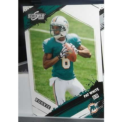 2009 Score PAT WHITE (Dolphins) Inscriptions Rookie Card #380 74/999
