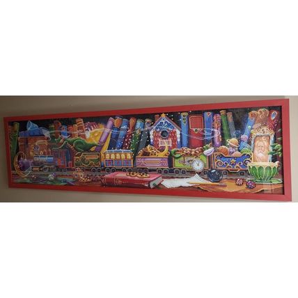 Dragon Train of Dreams XLG Diamond Art Professionally Framed 70" x 20" Beautiful