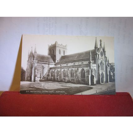 ST. PATRICK'S CATHEDRAL, ARMAGH, NORTHERN IRELAND unused antique postcard =