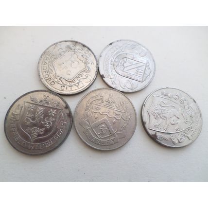 F.A.Cup Centenary - 1873/1972 winners - 5 different medals/medallions