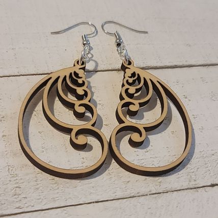 Fibonacci Spiral Dale Earrings