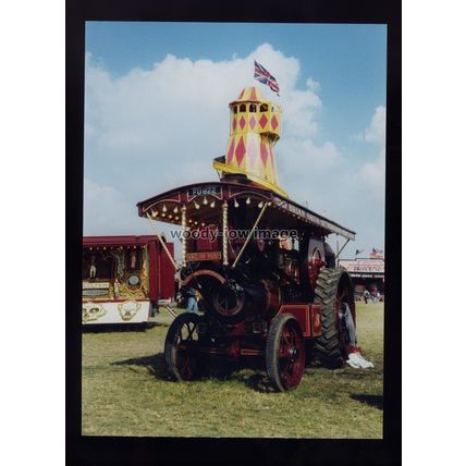 tz0546 - Showmens Traction Engine Burrell 3655 "English Hero" FU 822 - photo 7x5