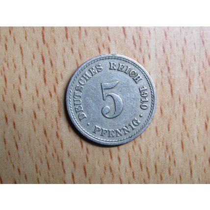 1910a 5 Pfennig Germany Empire Coin