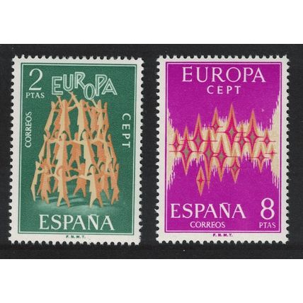 Spain Stars Europa 2v 1972 MNH SG#2148-2149