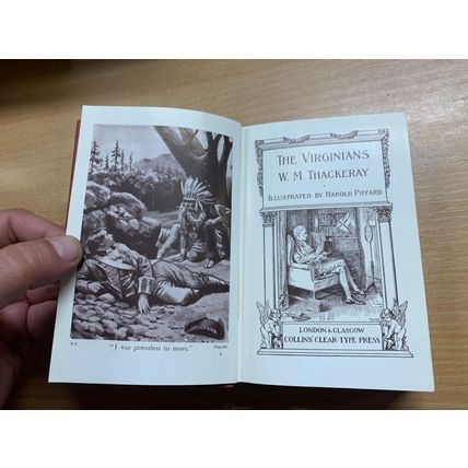 c1910s W M THACKERAY "THE VIRGINIANS" FICTION ILLUSTRATED ANTIQUE BOOK (P3)
