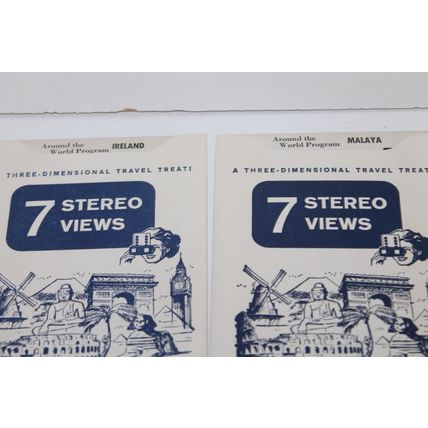 VTG TRU VUE Lot 3 D STEREOSCOPE VIEW 27 Card Sets Around the World Master Views