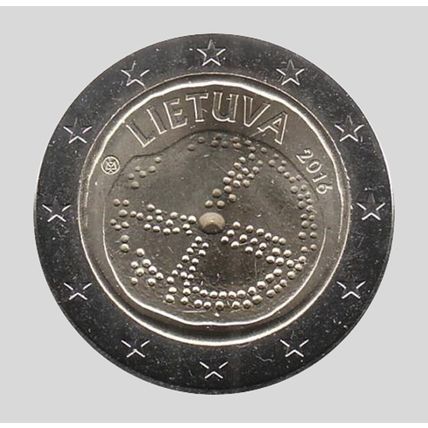 Lithuania 2016 - 2 Euro Comm - The Baltic Culture (UNC)