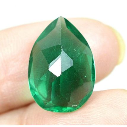 8.35 Ct Colombian Natural Green Emerald Pear Shape Loose Gemstone