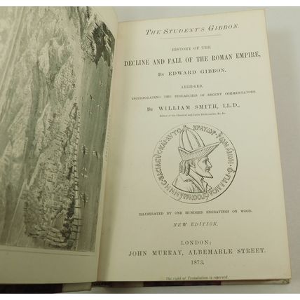 History Of The Decline & Fall Roman Empire Edward Gibbon Vellum Victorian Book