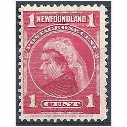 Newfoundland 1897 SG84 1c Carmine Mounted.Mint.