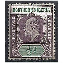 Northern Nigeria 1905 SG20 1/2d Dull Purple & Green Mounted Mint ..