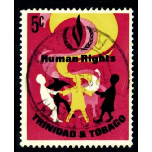 TRINIDAD AND TOBAGO 1968 SG 331 5c PEOPLES OF THE WORLD FINE USED #4