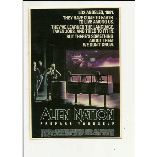ALIEN NATION James Caan Poster Art Postcard by Avant Garde (P565)