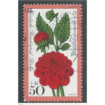 BERLIN -1976 50pf+25 'HUMANITARIAN FUNDS- GARDEN FLOWERS' FINE USED (EBID44-816)