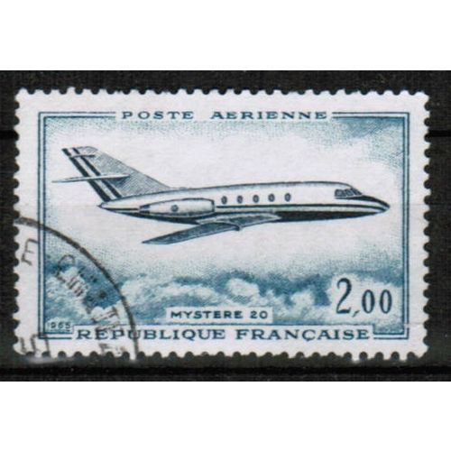 1965 France - Airmail, Mystere jet plane 2.00fr - Sc# C41 used