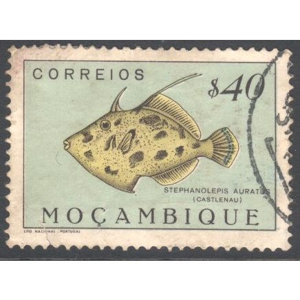 Mozambique 1951 - SG445 - 40c multi - Golden File fish - used