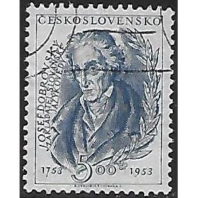 Mi 787: 5 Kč steel blue Czech and Slovak Writers and Poets.