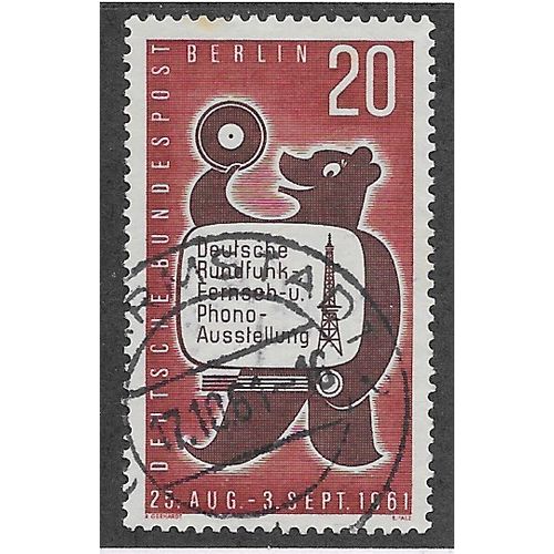 BERLIN -1961 20pf 'GERMAN RADIO EXHIBITION' FINE USED (EBID63-187)