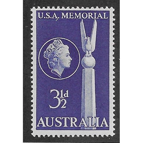 AUS 1955 U/M 3.5d 'USA MEMORIAL' (EBID65-049)