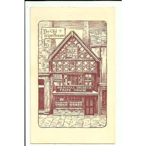 Warwickshire BIRMINGHAM Digbeth Old Tripe House Postcard (2)