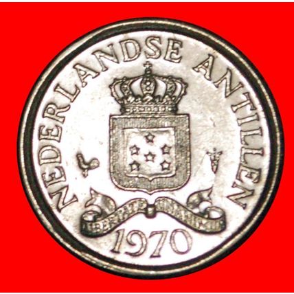 JULIANA (1948-1980): NETHERLANDS ANTILLES ★ 10 CENTS 1970 LOW START★NO RESERVE