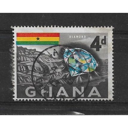 Ghana.SG219 4d Diamond and Mine.Fine Used.Nov21