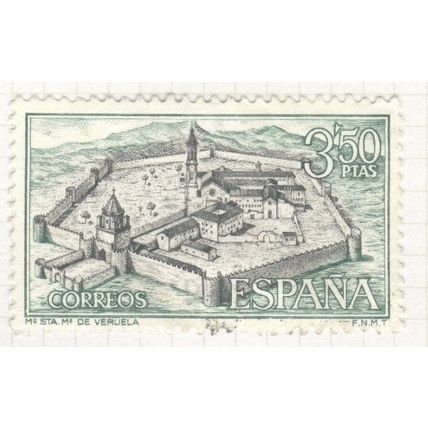 Spain 1967 - 3p.50 dark green/brownish black - Monastery of Veruela - used