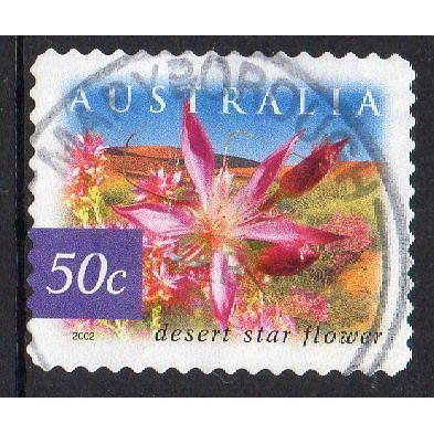 Australia 2002 Nature of Australia - Desert - Desert Star Flower 50c s/a Used