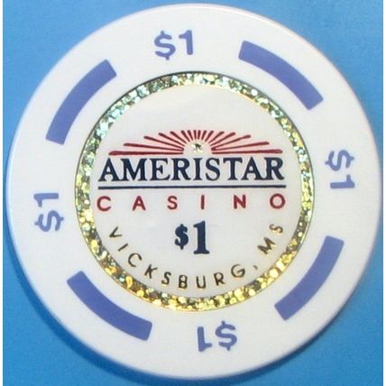 Ameristar. $1 Casino Chip. Vicksburg, MS. W72.