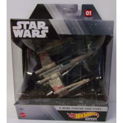 HOT WHEELS STAR WARS ' Starship Select ' X-WING FIGHTER RED WING (2021)