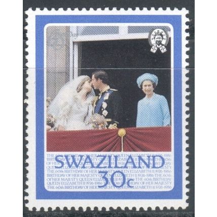Swaziland 1986 - The 60th Anniversary of the Birth of Queen Elizabeth 11