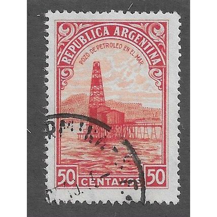 ARG 1936 50c 'PRODUCTION AND INDUSTRY' FINE USED (EBID79-116)