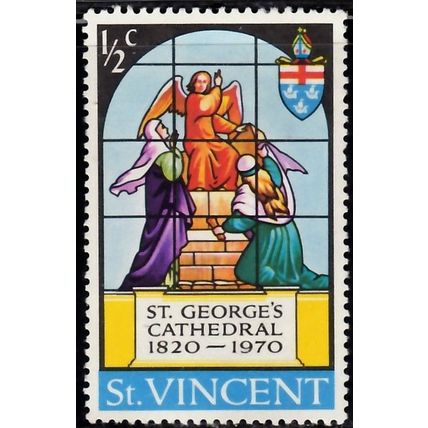 St. Vincent, 1970 1/2c St. George's Cathedral, SG 309 (Scott #303), mint hinged