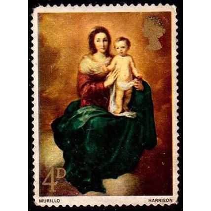 Great Britain 1967 Christmas 4d Used Stamp Art.