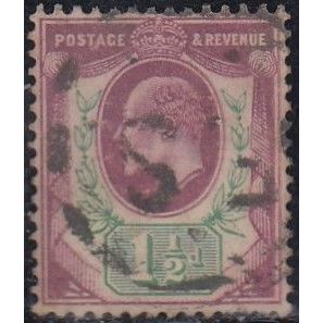 GB, 1902 1.5d dull purple/green Edward VII, SG 221 (Scott #129), used.