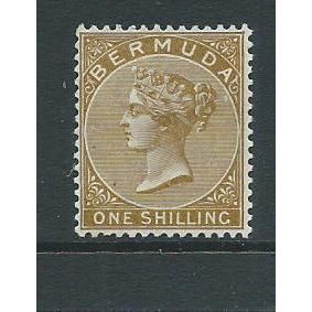 bermuda stamps sg29 sg 29 hm nice condition yellow brown