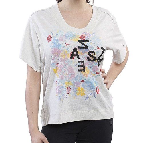 ADIDAS BY STELLA McCARTNEY Grey Marl Boxy Graphic T-Shirt BNWT (RARE)