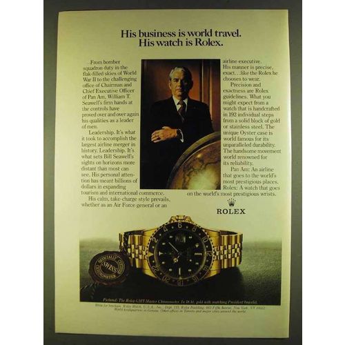 1980 Rolex GMT-Master Watch Ad - William T. Seawell