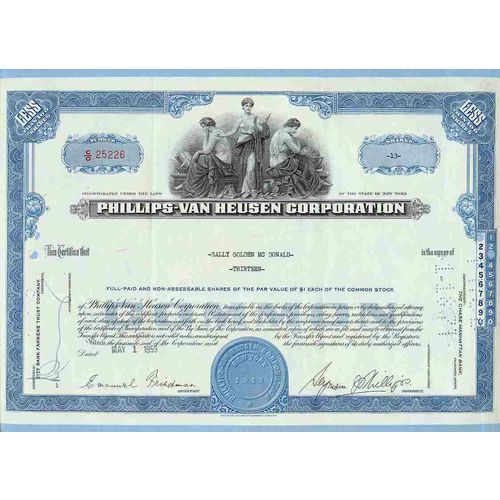 New York na Stock Certificate Company: Phillips-Van Heusen Corporation ~59