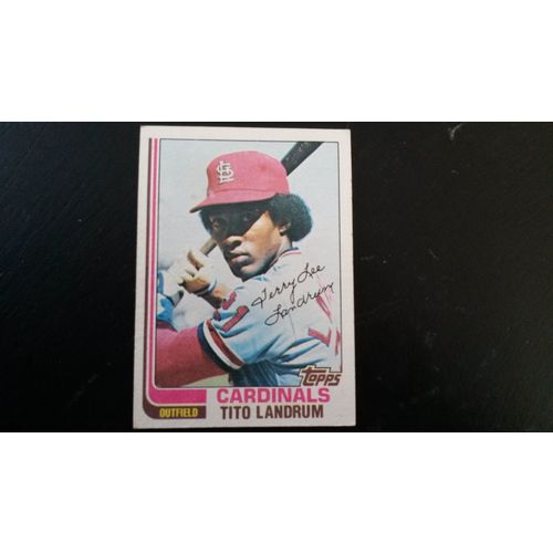 1982 Topps Card # 658 Tito Landrum Good (2) St Louis Cardinals