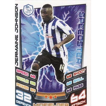 Match Attax Championship 2012/2013 196 Jermaine Johnson Sheffield Wednesday