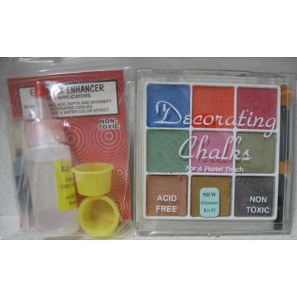 EZ Chalk Enhancer Kit + Classic "Glimmer" Chalks Kit #2 from Craft-T Products